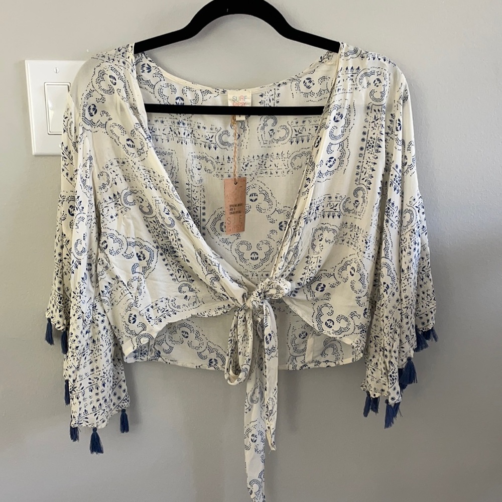 Surf gypsy tie crop top